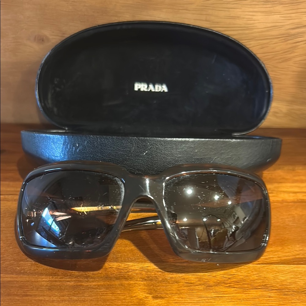 Prada Black Sunglasses with Case